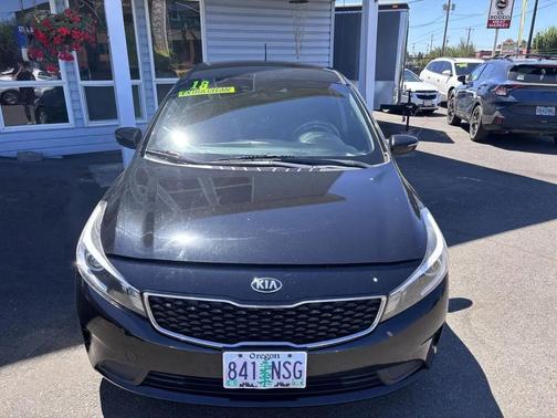 black 2018 Kia Forte LX