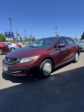 Maroon 2014 Honda Civic LX