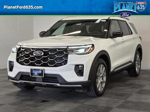 White Metallic 2026 Ford Explorer Platinum