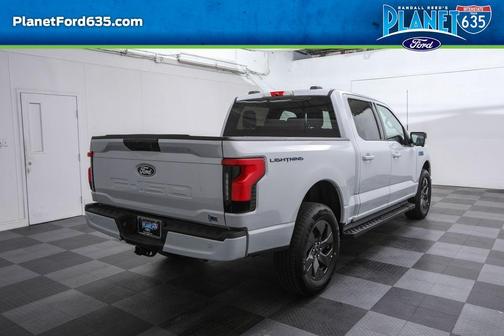 Space White Metallic 2025 Ford F-150 Lightning Flash