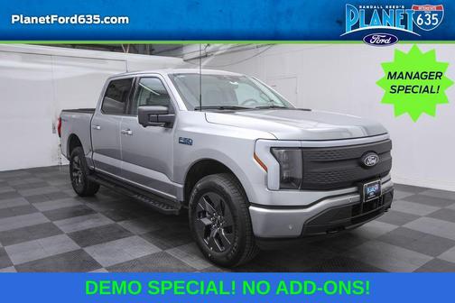 Iconic Silver Metallic 2025 Ford F-150 Lightning Flash