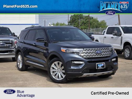 Blue Metallic 2023 Ford Explorer Limited
