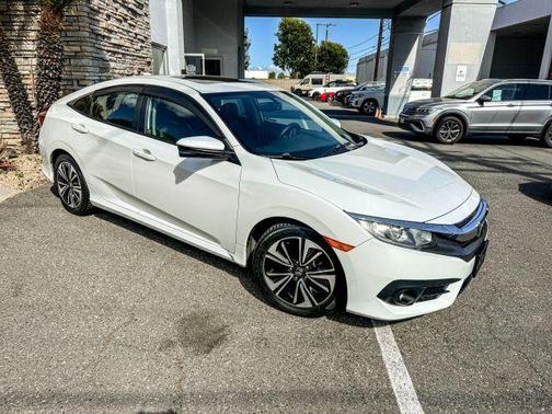 White Orchid Pearl 2018 Honda Civic EX-L