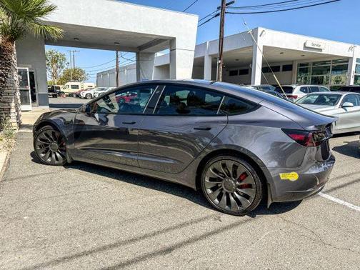 Gray 2022 Tesla Model 3 Performance