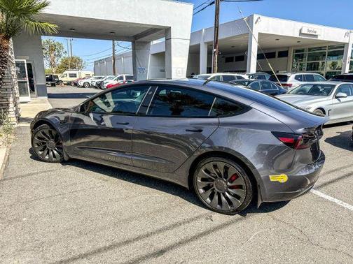 Gray 2022 Tesla Model 3 Performance