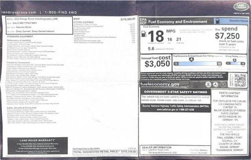 2023 Land Rover Range Rover Autobiography