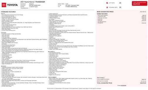 2021 Toyota Sienna XSE 7 Passenger