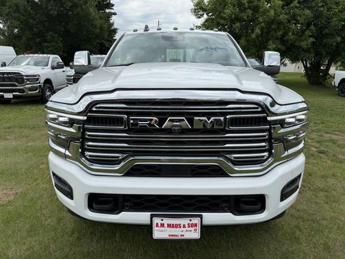 Bright White Clearcoat 2026 RAM 3500 Laramie Crew Cab 4x4 6'4' Box