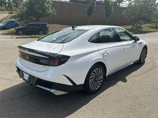 Serenity White 2025 Hyundai SONATA Hybrid SE