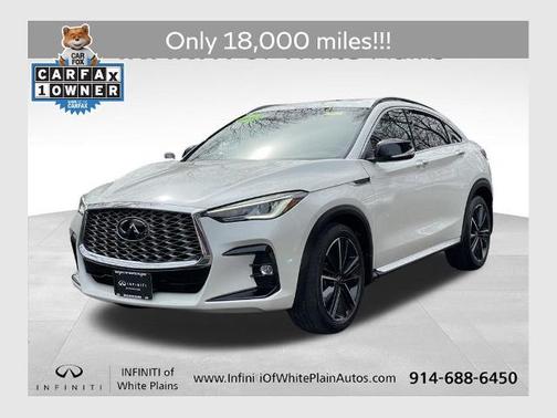 Majestic White 2023 INFINITI QX55 LUXE