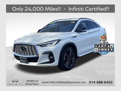 Majestic White 2023 INFINITI QX55 LUXE