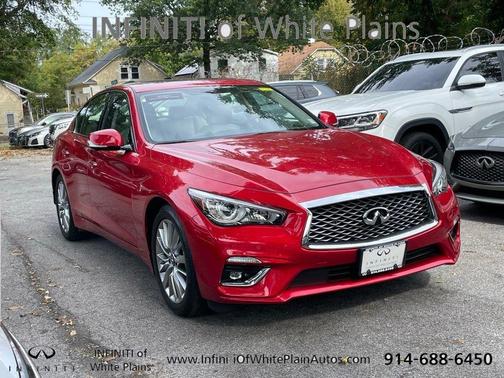 Dynamic Sunstone Red 2023 INFINITI Q50 LUXE