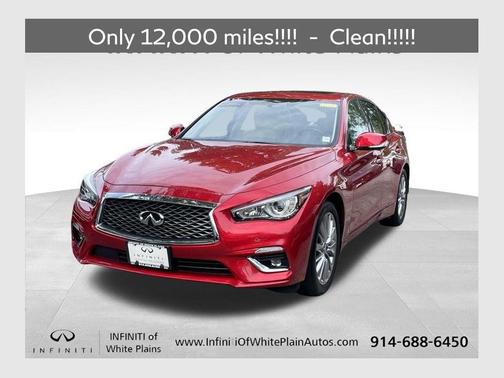 Dynamic Sunstone Red 2023 INFINITI Q50 LUXE