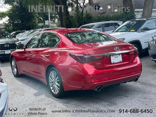 Dynamic Sunstone Red 2023 INFINITI Q50 LUXE