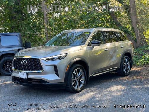 Warm Titanium 2023 INFINITI QX60 Luxe