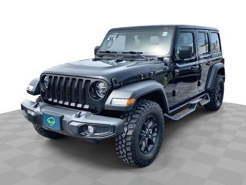 Black Clearcoat 2022 Jeep Wrangler Unlimited Willys 4x4