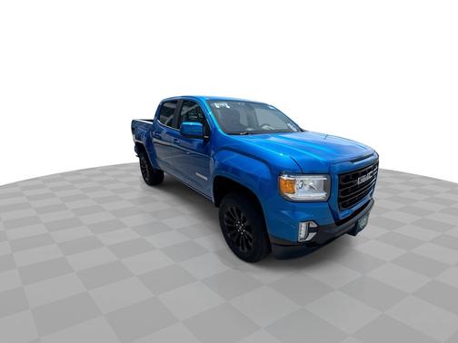 Dynamic Blue Metallic 2022 GMC Canyon 4WD Crew Cab 128" Elevation