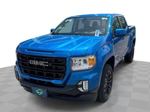 Dynamic Blue Metallic 2022 GMC Canyon 4WD Crew Cab 128" Elevation