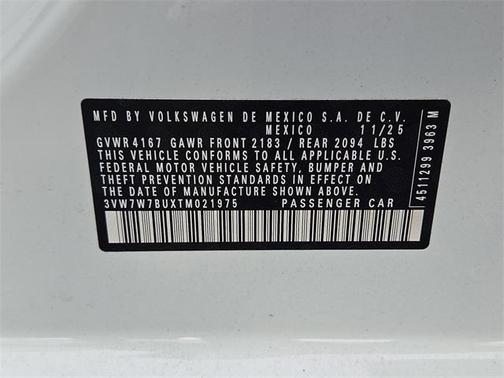 2026 Volkswagen Jetta 1.5T SE