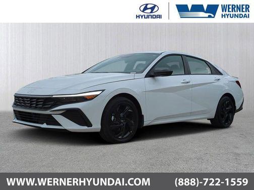 Serenity White 2026 Hyundai ELANTRA HEV SEL Sport