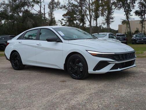 Serenity White 2026 Hyundai ELANTRA HEV SEL Sport