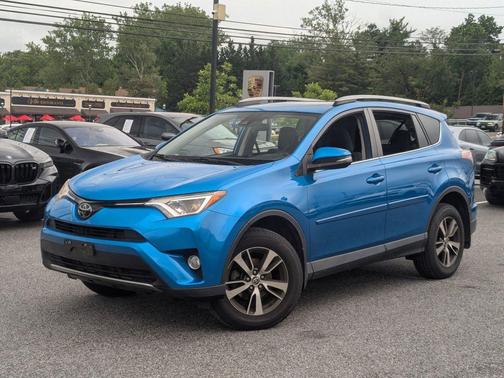 Blue 2018 Toyota RAV4 XLE