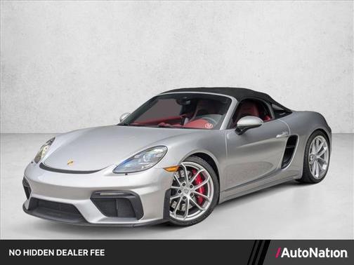 GT Silver Metallic 2021 Porsche 718 Spyder Roadster