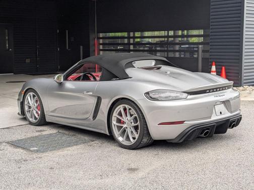 GT Silver Metallic 2021 Porsche 718 Spyder Roadster
