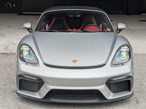 GT Silver Metallic 2021 Porsche 718 Spyder Roadster