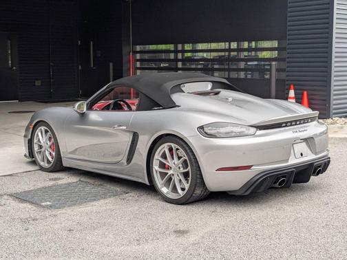 GT Silver Metallic 2021 Porsche 718 Spyder Roadster