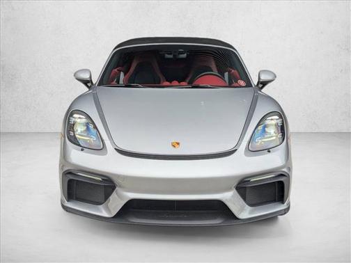 GT Silver Metallic 2021 Porsche 718 Spyder Roadster