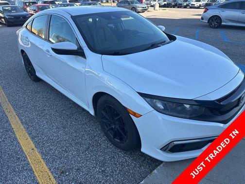 Platinum White Pearl 2019 Honda Civic LX
