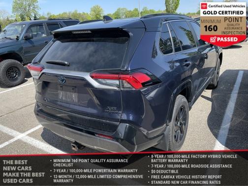 Blue Print w/Midnight Black Roof 2020 Toyota RAV4 Hybrid SE