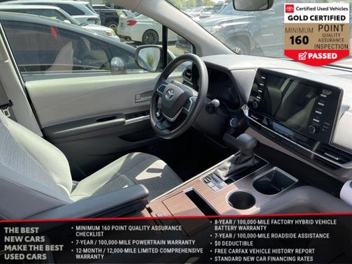 Super White 2021 Toyota Sienna LE