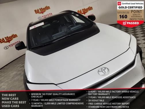 Wind Chill Pearl w/Black Roof 2024 Toyota bZ4X Limited