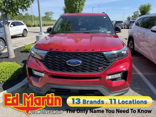 Rapid Red Metallic Tinted Clearcoat 2021 Ford Explorer ST