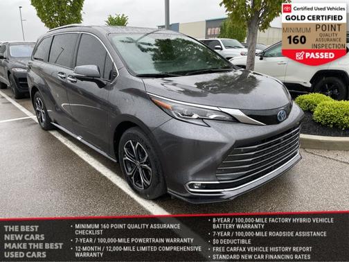 Magnetic Gray Metallic 2025 Toyota Sienna Platinum