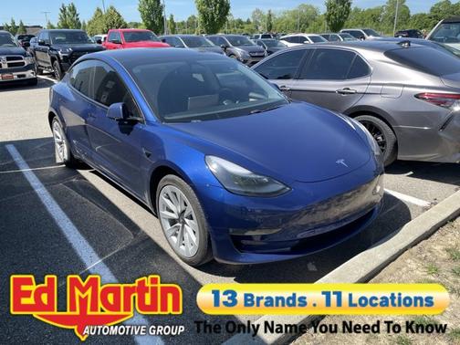 Deep Blue Metallic 2021 Tesla Model 3 Standard Range Plus