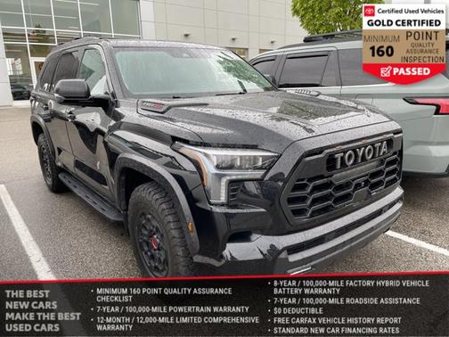 Midnight Black Metallic 2023 Toyota Sequoia TRD Pro