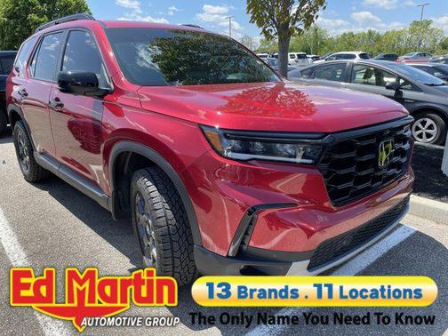 Radiant Red 2025 Honda Pilot TrailSport