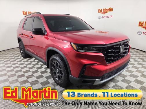 Radiant Red 2025 Honda Pilot TrailSport