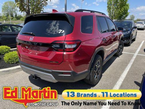Radiant Red 2025 Honda Pilot TrailSport