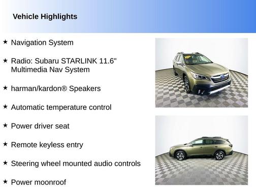 Autumn Green Metallic 2022 Subaru Outback Touring