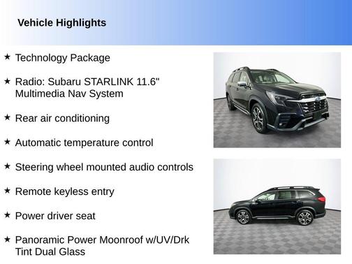 Crystal Black Silica 2023 Subaru Ascent Limited 7-Passenger