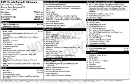 2023 Hyundai PALISADE Calligraphy