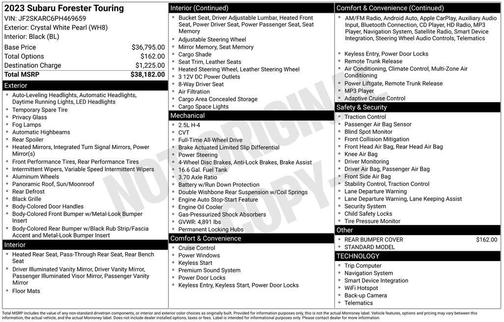 2023 Subaru Forester Touring