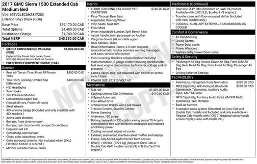 Black 2017 GMC Sierra 1500 Base
