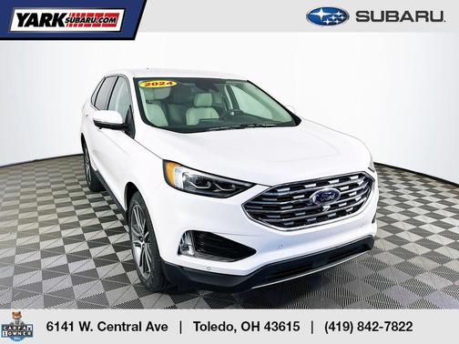 White 2024 Ford Edge Titanium