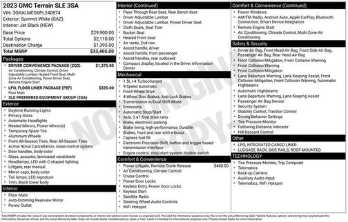 2023 GMC Terrain SLE