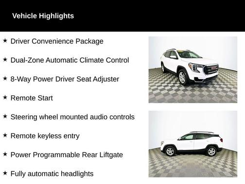 White 2023 GMC Terrain SLE